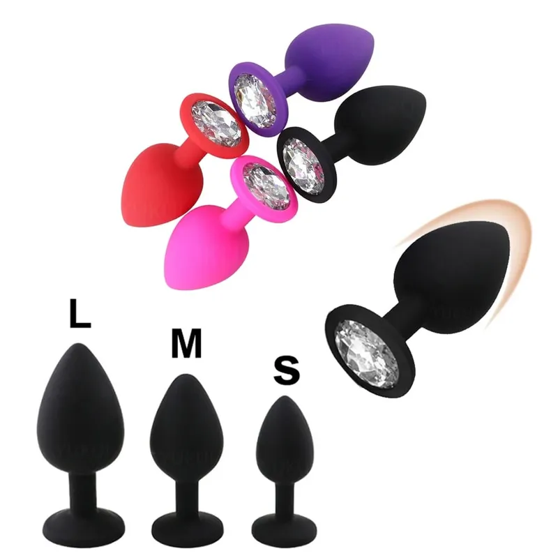 Plugue anal de silicone macio p/m/l, mini plugue erótico para bunda, brinquedo sexual para iniciantes, homens, mulheres, casais gays, estimulador de próstata, brinquedo de sexo anal — image 2