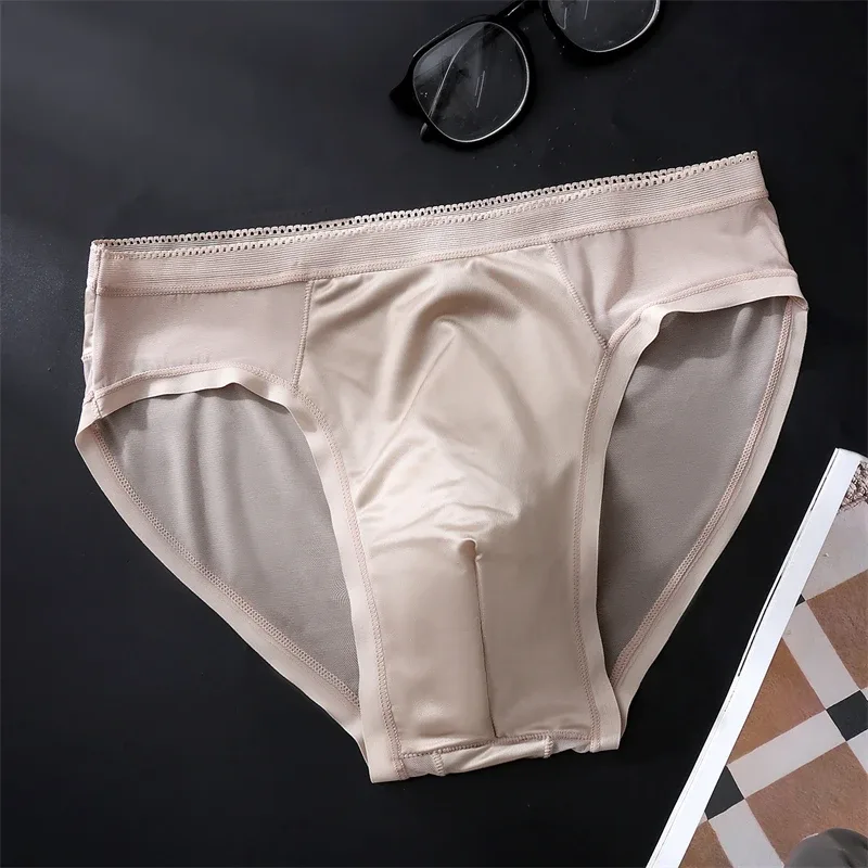 New adults 18 plus micro calzones hombres Ice silk mesh men's underwear 3D space sexy lingeries for man lace calzoncillos hombre