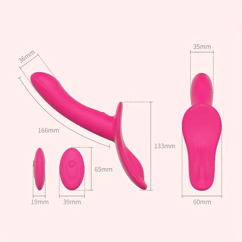 Strap-On Dildo with Adjustable Harness Wearable Realistic Double Dildo Vibrators Adult Sex Toys for Women Lesbians
