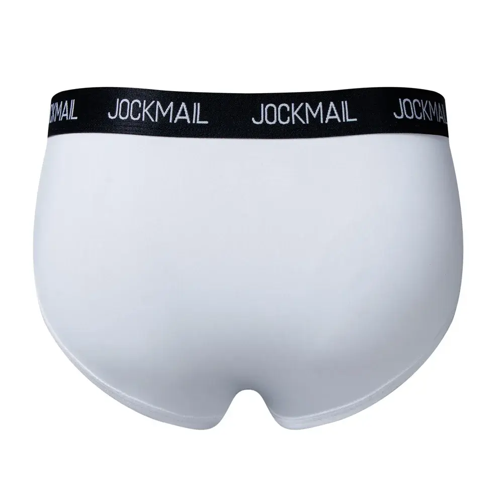 Jockmail Herren-Unterwäsche, niedrige Taille, sexy Brief, Sport, atmungsaktiv, Sommer-Eis-Seiden-Slip, große Tasche, Nylon, einfarbig, Mann-Höschen