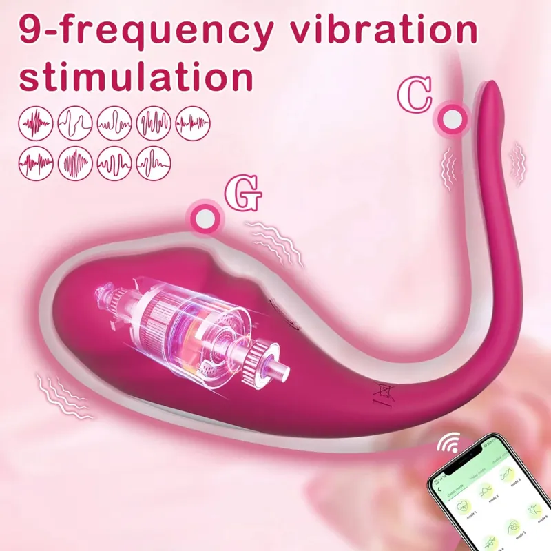 APP Control G Spot Vibrator Clit Stimulator Wireless Wear Panties Dildo Vibrating Egg Vagina Masturbator Sex Toy for Women Adult