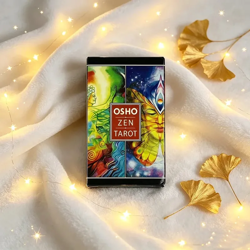 Osho Zen Tarot Cards 79Pcs English Version Divination Board Game Cards Game– Mindfulness & Meditation Deck for Spiritual Growth