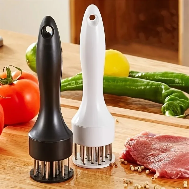 1ks Nerezová ocel Steak Tenderizer na maso Kladivo Uvolněná jehla na maso Domácí děrování Denní lámačka šlach Jehla na vkládání masa — image 2