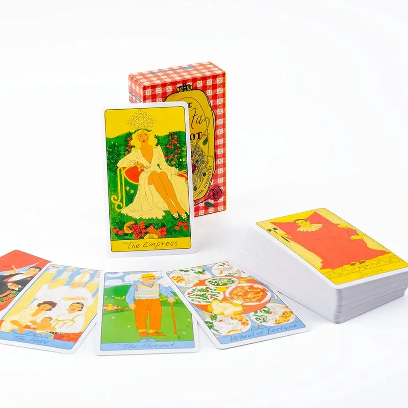 78Cards The Pasta Tarot Cards English Visions Divination Edition Deck Board Playing Games