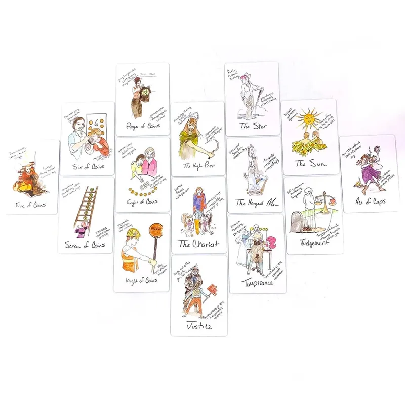 Broke B Word Tarot Cards Games Vibrant Illustrations Easy-to-Read Guide Great For Beginners Divination Meditation & Party Game — image 5