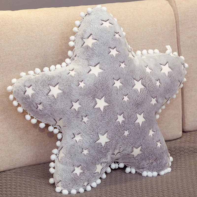 INS Plüsch Sky Serie Leuchtende Wolke Mond Sterne Kissen Weiche Kissen Kawaii Gefüllte Plüsch Spielzeug Für Kinder Baby Kinder Spielzeug mädchen Geschenk