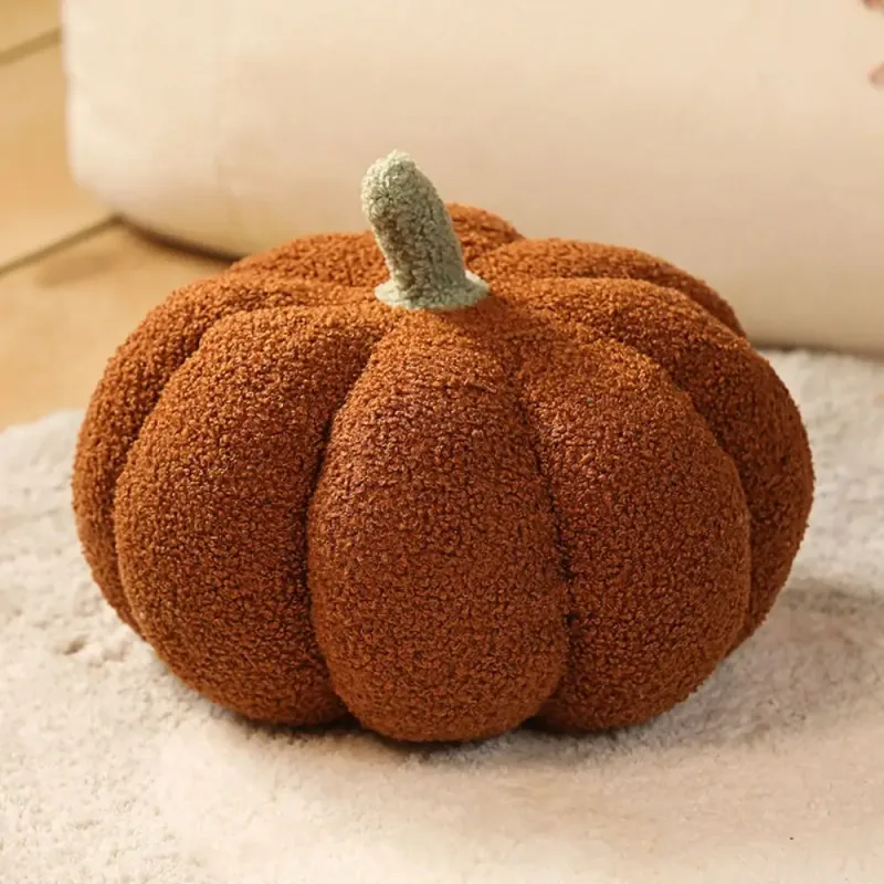 Home Decor Cotton Pumpkin Pillow Cute Soft Pumpkin Pillow Simulated Pumpkin Soft Back Cushion — image 7