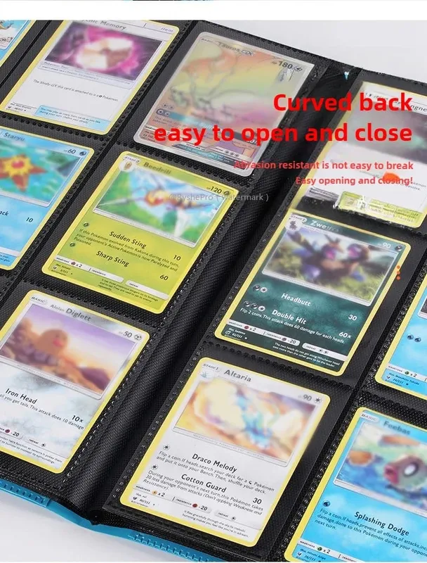 Card Binder with 9 Pocket Trading Card Album Display Binder 360 Side Loading Pocket Holder for TCG Yugioh MTG Game Card Book