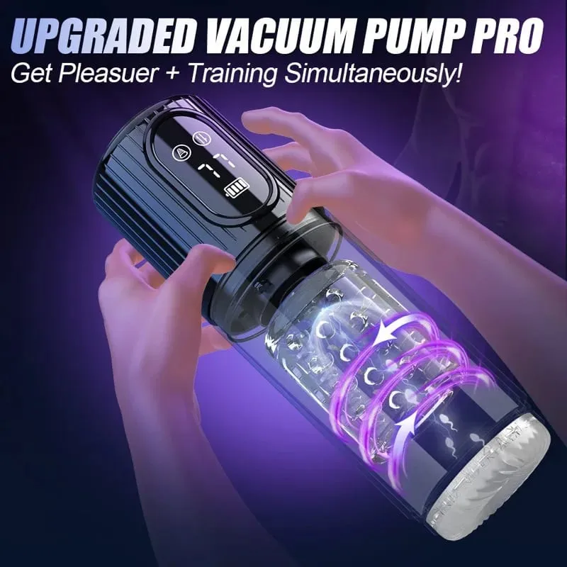 Automatic Thrusting Rotating Male Masturbator Cup Sucking Penis Pump Oral Simulatior Adult Sex Machines Erotic Products for Men