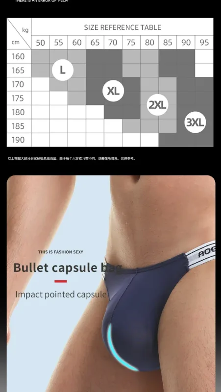 Men's Underwear Solid Color Elastic Tight Sexy Low Waist Ice Silk High Fork Thong Fitness Sports Comfortable Triangle Shorts