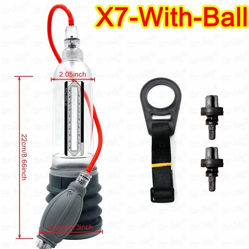 X5 X7 X9 Male Enlargement Penis Extender Stretcher Edge System Sex Toys for Men Penile Pump Enhancer Strap Kit Male Masturbator
