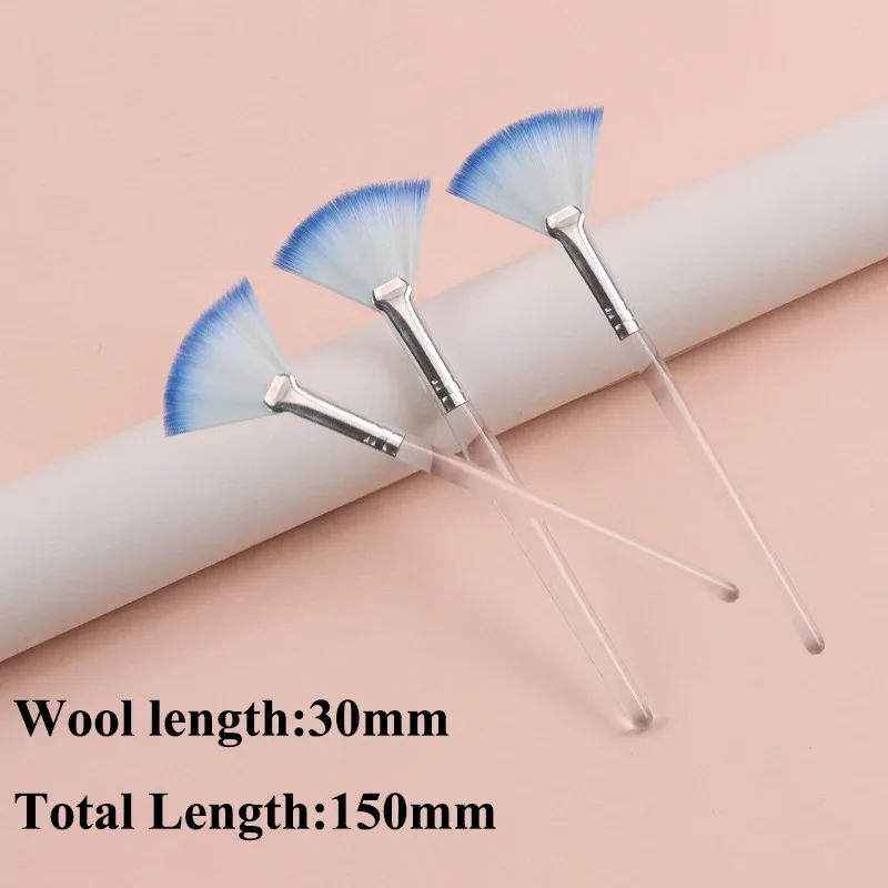 Praktikal na Facial Brushes Fan Makeup Brushes Portable Mask Brush Mga Cosmetic Tool para sa Babae Flexible Facial Soft Mask Applicator — image 21