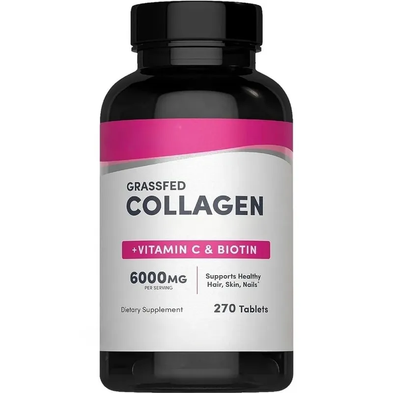 Collagen Tablets 6000mg with Vitamin C and Biotin Hair Skin Nails Beauty Support Dietary Supplement 270 Tablets