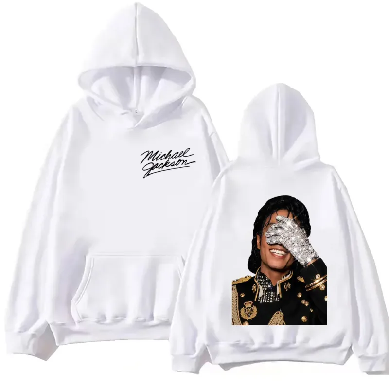 90's Classics Michael Jackson Hoodie Gothic Fashion Vintage Hooded Sweatshirts Men Women Punk Clothing Rock Pullovers Streetwear
