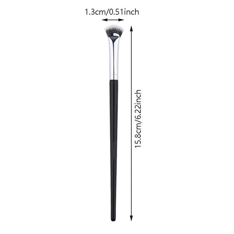 Z. 1PC Fan-shaped Eyelash Brush Soft No Shedding Professional Eyelash Makeup Brushes Mascara Highlighter Powder Smudge Tool