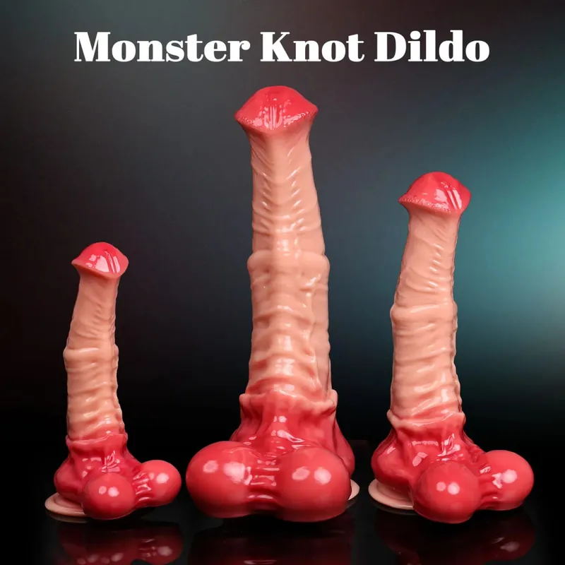 Horse Dildo Sex Toy Monster Silicone Penis Animal Dildos Vaginal Anal Dick Masturbator Butt Plug Cock Women Men Adult Supplies