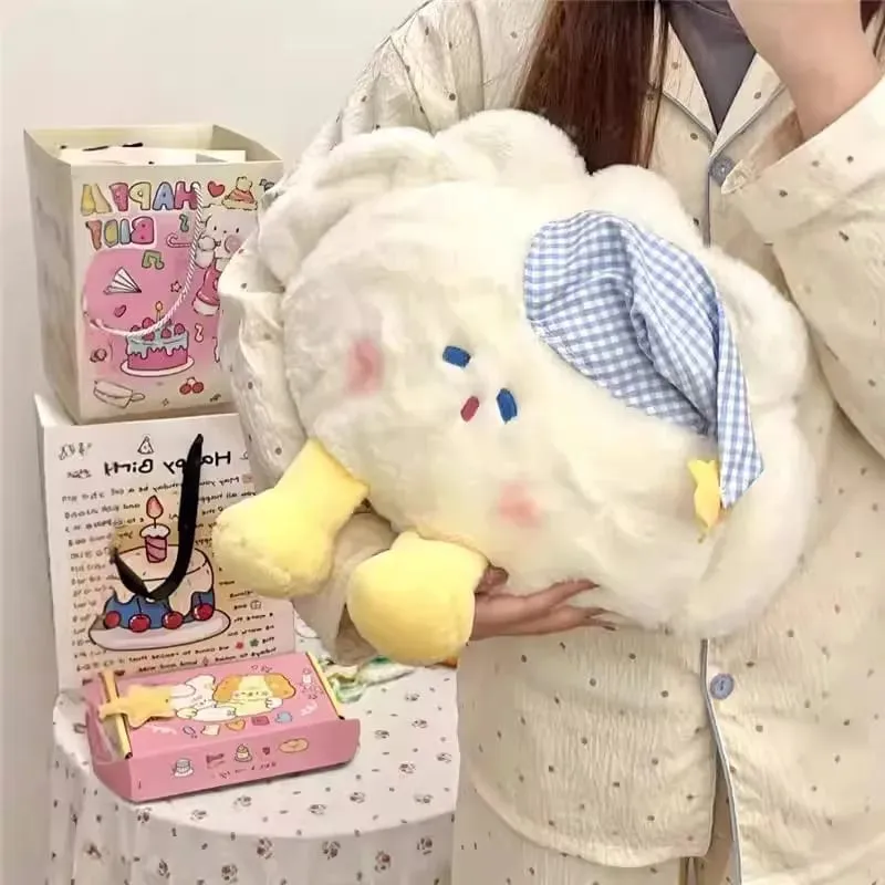 20cm Dumpling Plush Pillow Fluffy Soft Stuffed Toy Home Sofa Bedroom Decoration Comfort Sleeping Companion Kawaii Gift For Women