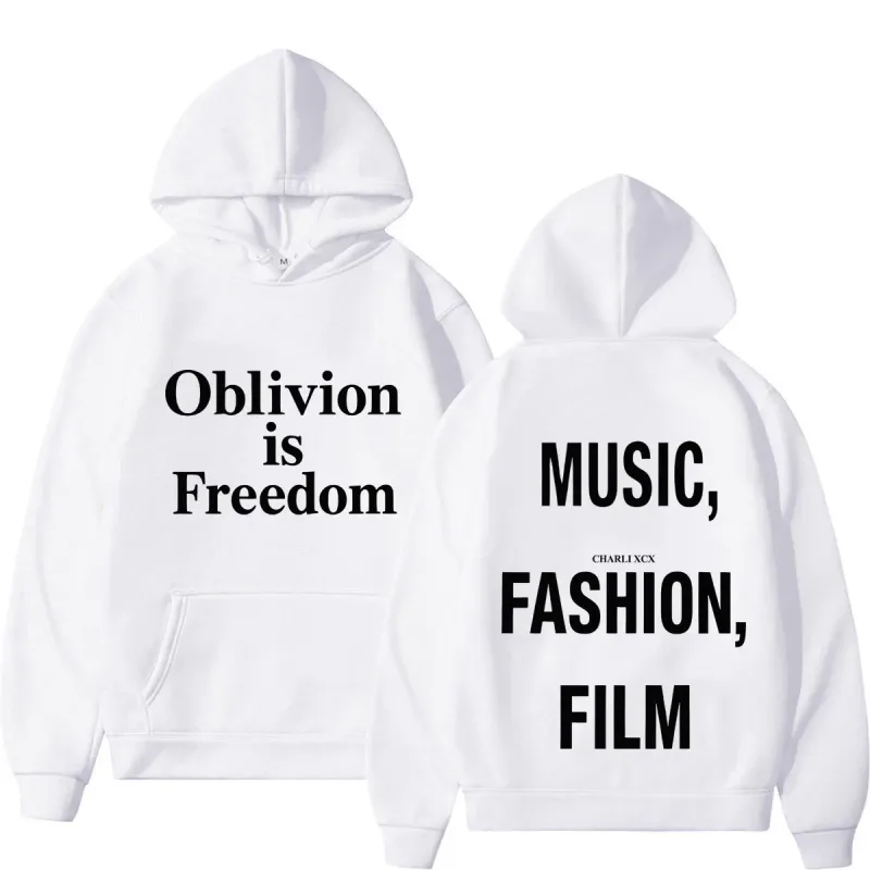 XCX Album Musik Mode Filmturné 2026 Tryck Luvtröja Män Kvinnor Mode Pullover Casual Hip-hop tröja Fanpresenter