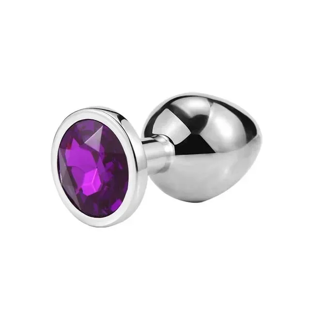Anal Plug 3 Sizes Stainless Beginner Crystal Butt Plug Anus Masturbation Stimulator Dildos Adult Portable Sex Toys For Man Women