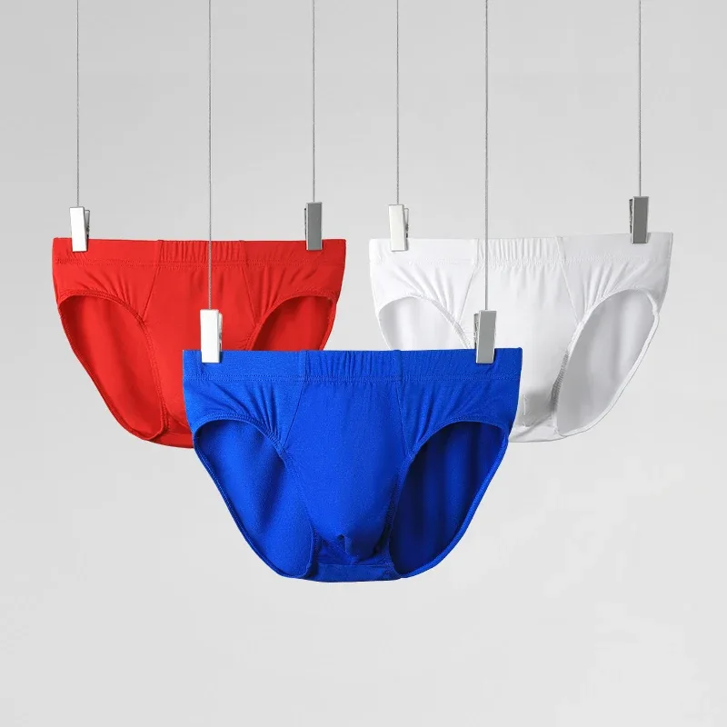 Men's underwear, men's briefs, summer thin modal underpants, sexual charm, large-sized men's low-waisted breathable shorts