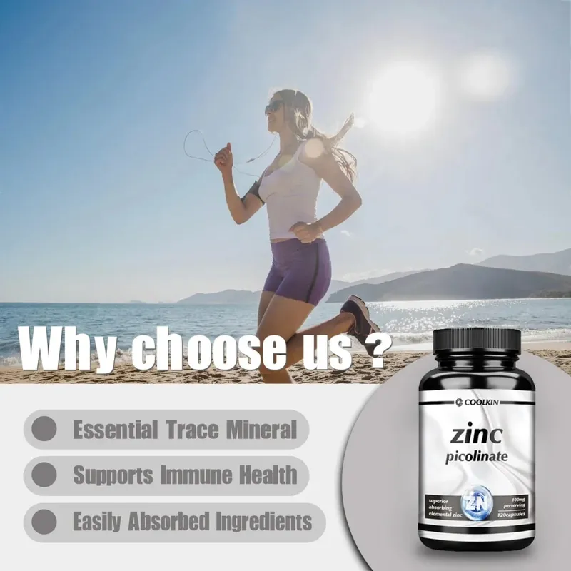 Zinc Picolinate Capsules - Boosts Immune Support Sleep & Energy