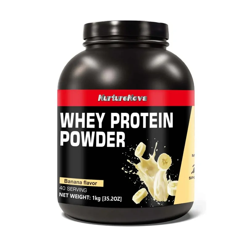 NurtureNova Whey Protein Powder Build Muscle Muscle Recovery Sports Vanilla Flavor Whey Protein Powder 40 Servings 1kg (35.2oz) — image 12