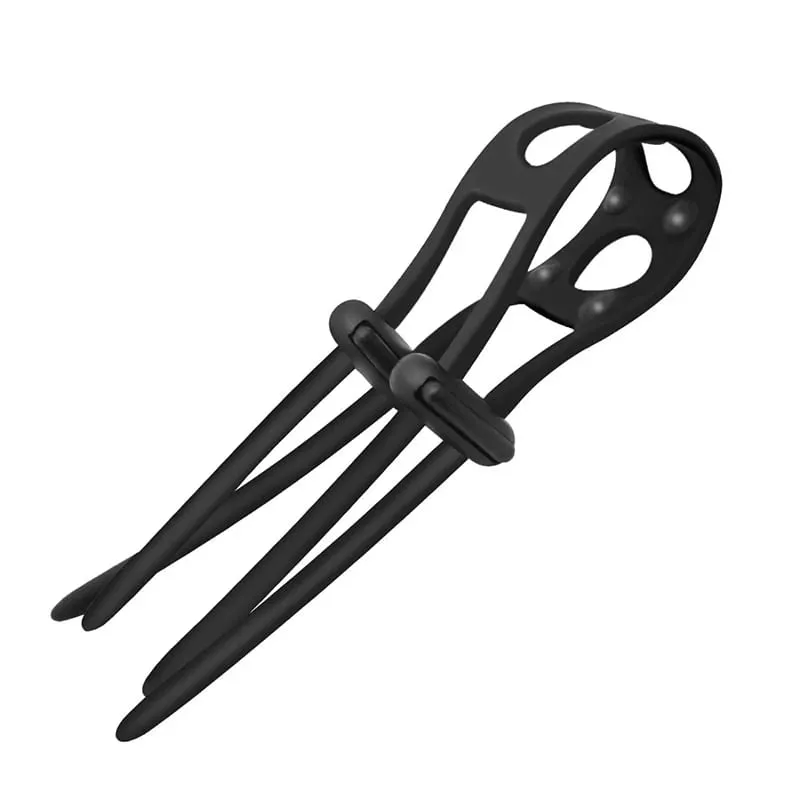 Silicone Semen Lock Ring Male Penis Ring Adjustable Delay Ejaculation Lasting Scrotum Lock Ring Sex Toys for Men Adult Products