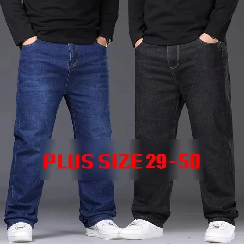 29-50 Sizes Men's Stretch Jeans Straight