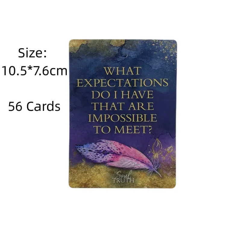 Soul Truth Self-Awareness Card Deck Daily Questions That Will Transform Your Life Tarot Oracle Cards With PDF Guidebook