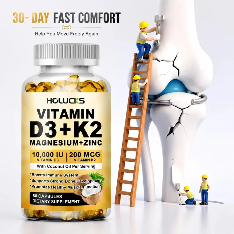 Bone & Joint Health Support Supplement with Zinc Magnesium for Muscle Growth Heart Wellness Immune Function Energy — image 1