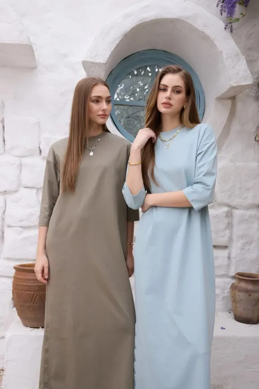 AS SS26 oversize loose T-shirt dress + V neck T-shirt + skirt set casual style woman clothes