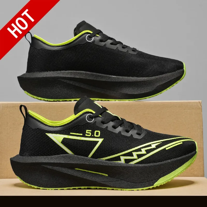Marathon Men Running Shoes Carbon Board Speciality Sports Breathable Lightweight Women's Comfortable Athletic Chunta Sneakers 5