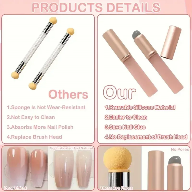Silicone Lip Brush Maliit na Round Head Smudge Brushes Dust-proof Covered Lip Brush Multifunctional Lipstick Concealer Makeup Tools