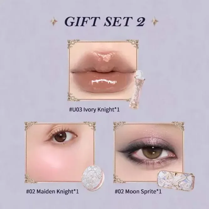 Makeup Set Flower Knows Butterfly Cloud Collar Collection Makeup Dárková sada obsahuje rtěnku s očními stíny Vegan & Cruelty-Free