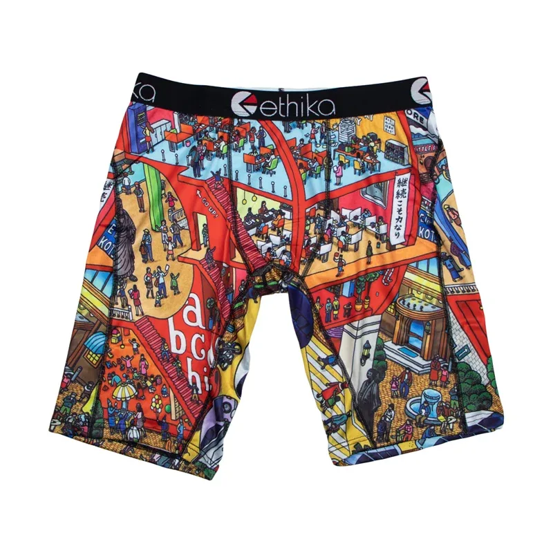 1Pcs Men Underwear Breathable Summer Swimming Mens Boxershorts Panties Plus Size S-3XL Man Underpants Men's Boxers Briefs
