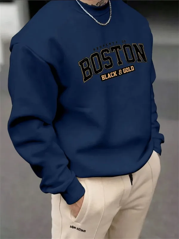 Simple Letters Pattern Sweatshirts For Men Fashion Trendy Streetwear 3D Printed Hoodies Cool Oversized Hip Hop Pullovers Tops — image 8