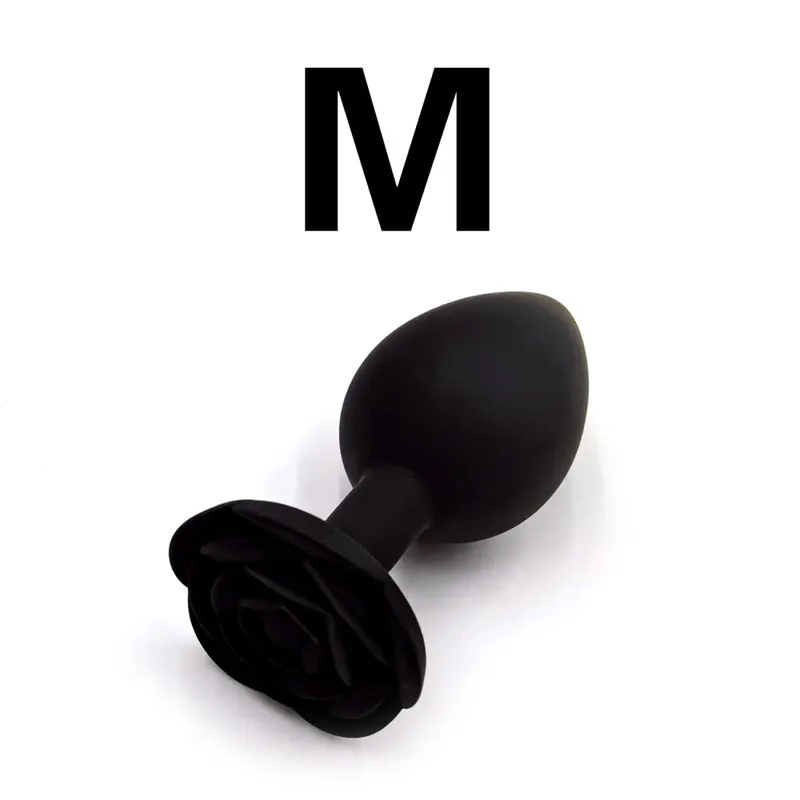 Weiche Silikon Rose Blume Anal Plug Anfänger bis Experte 3 Größen Butt Plug Anus Trainer Dildos Adule Sex Spielzeug für Paar Frauen Männer