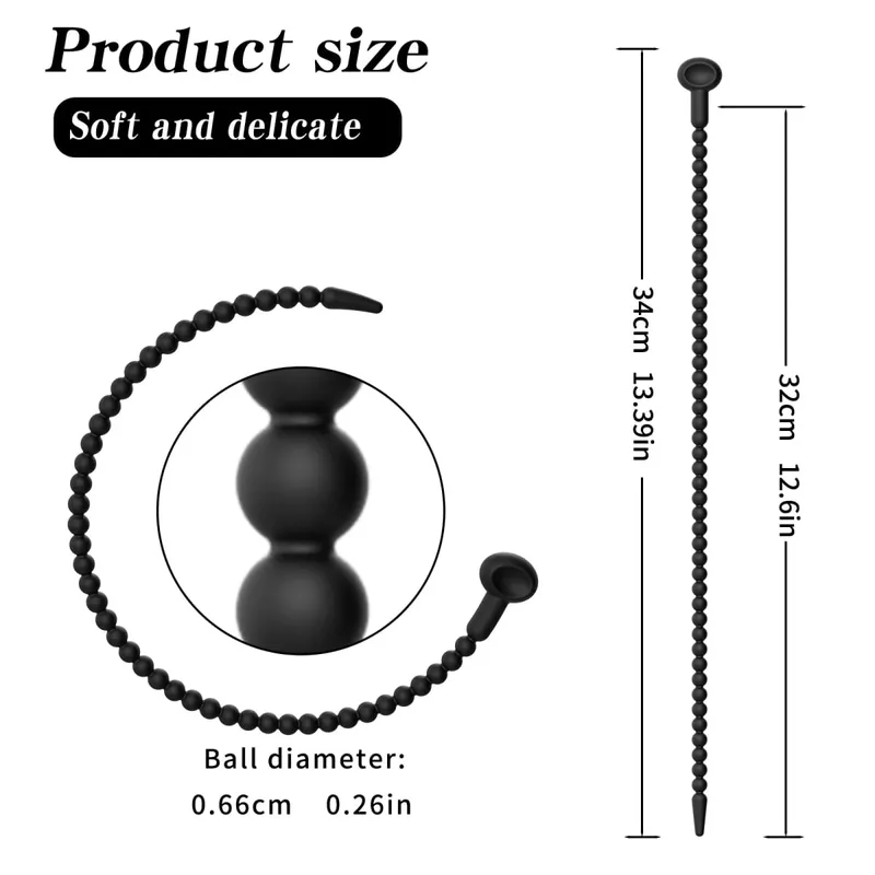 Abgestuftes Harnröhren-Dilatator-Set – 7 Größen, weicher Silikon-Penis-Soundstab für Männer, wiederverwendbarer Sound-Trainer, Sexspielzeug für Erwachsene