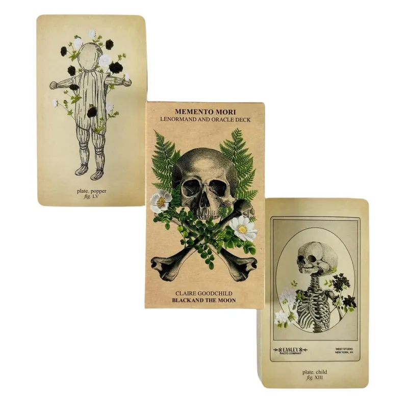 1pc Memento Mori Lenormand et Oracle Deck jeu de société anglais cartes à jouer