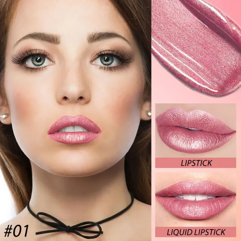 DNM Double Headed Mate Lipstick And Lip Gloss Long Lasting Makeup 2 In 1 Stick Moisturizing Lipgloss Tint Cosmetics Lip Stain — image 2