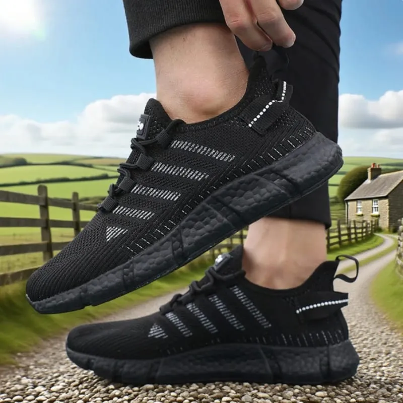 Soft Soled Running Shoes for Men Breathable Mesh Flexible Casual Sneakers Comfortable Sustainable Soles Tennis Training Shoes