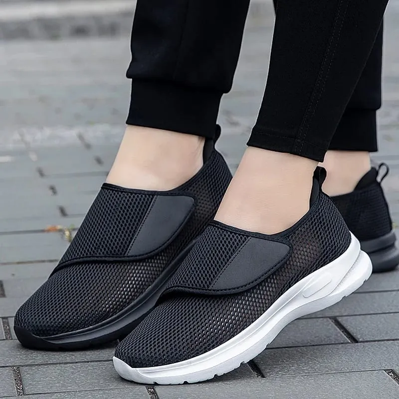 Popular Casual Men's Orthopedics Wide Feet Swollen Shoes Thumb Eversion Adjusting Soft Comfortable Diabetic Shoes Walking Shoes