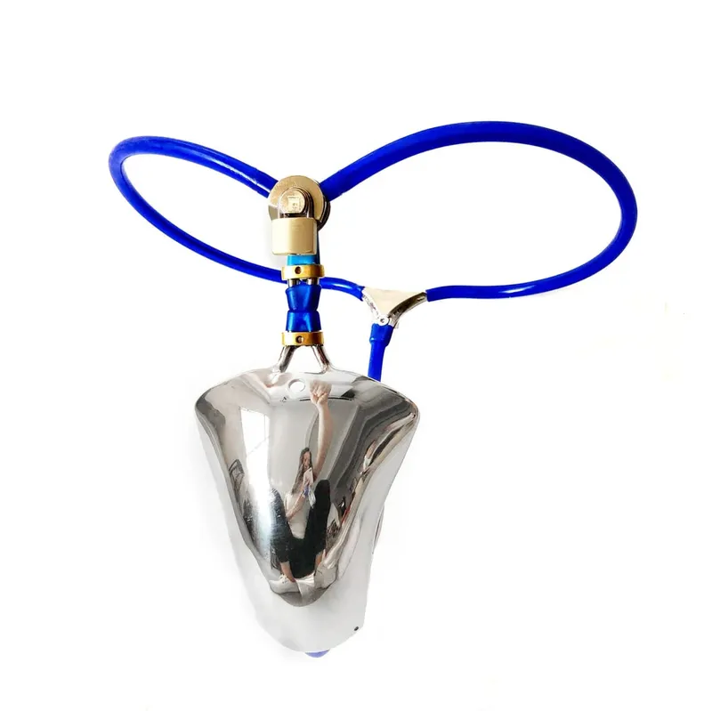 Men's red makeup invisible chastity belt chastity lock adult sex toy anti infidelity anti masturbation chastity lock