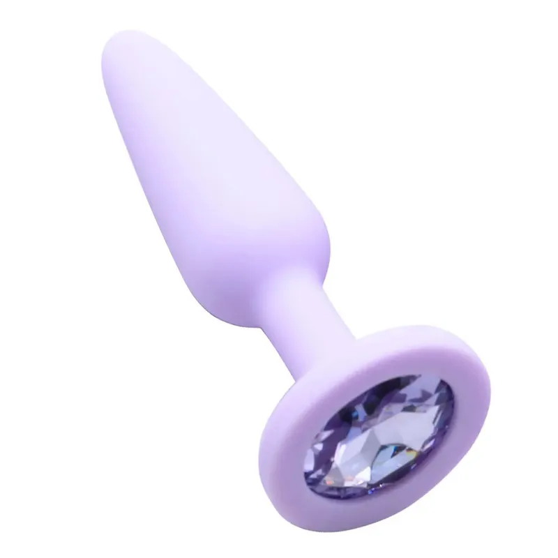 Silicone Anal Plug for Woman 3 Sizes Butt Plug Crystal Base Sex Toys Anal Toys Sex Stopper Adult Toys Anal Trainer for Couples