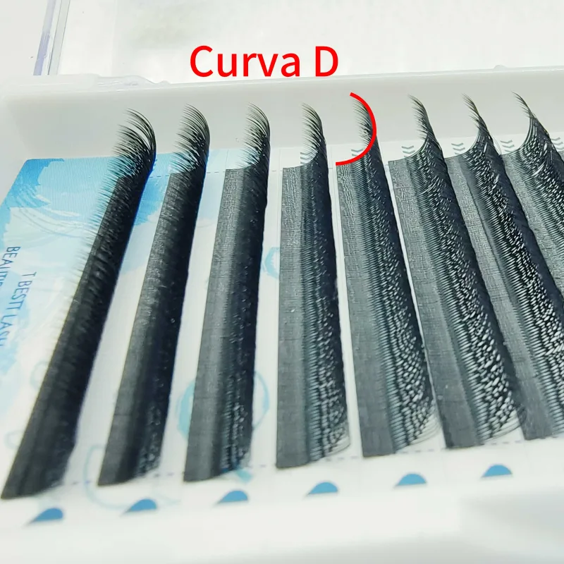 Tbestt 5D-W Tvarované prodloužení řas Předpřipravené objemové vějíře Clover W Style Lashes Falešné norkové řasy Měkké Snadné větrání řas