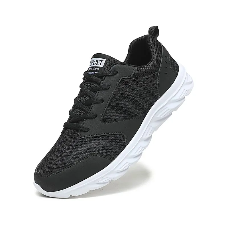 Men's Sneakers Breathable Flats Shoes Men Lace Up Casual Running Sports Shoes Comfortable Man Walking Shoes Tennis Male Sneakers
