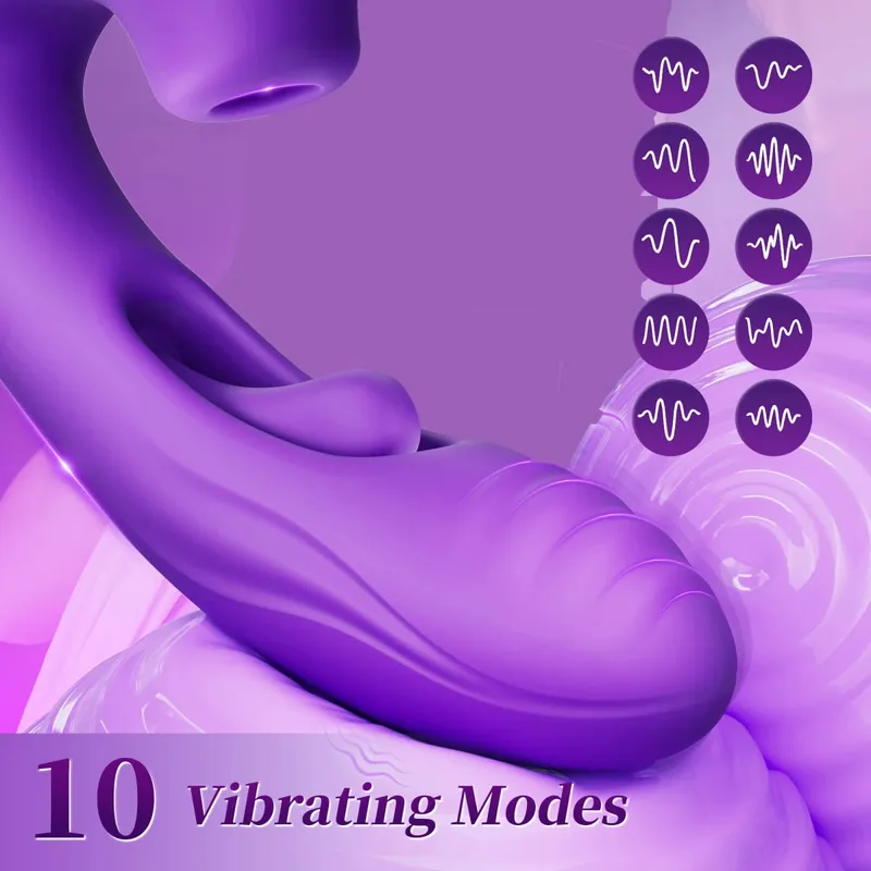 Sucking Vibrator Tapping Flapping Vibrator G Spot Clit Sucker Stimulator Vagina Massager Vibro Adults Sex Toys for Women