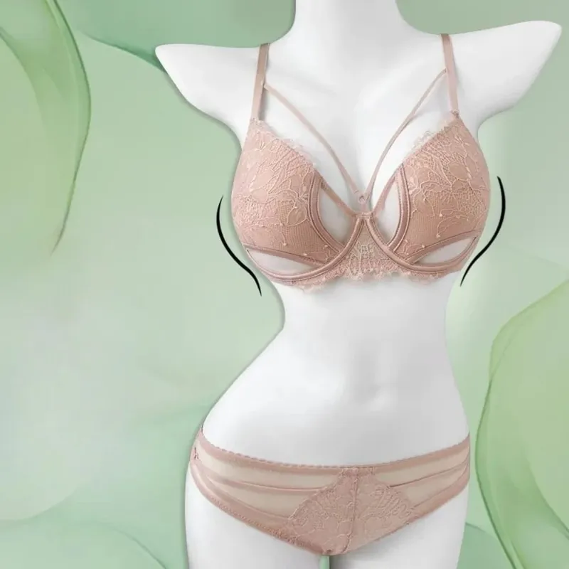1. BANERDANNI Sexy Pure Desire Bra Set Big Bust Minimizer Push Up Side Support Anti Sagging Anti‑widening Lingerie Hot Sale Best