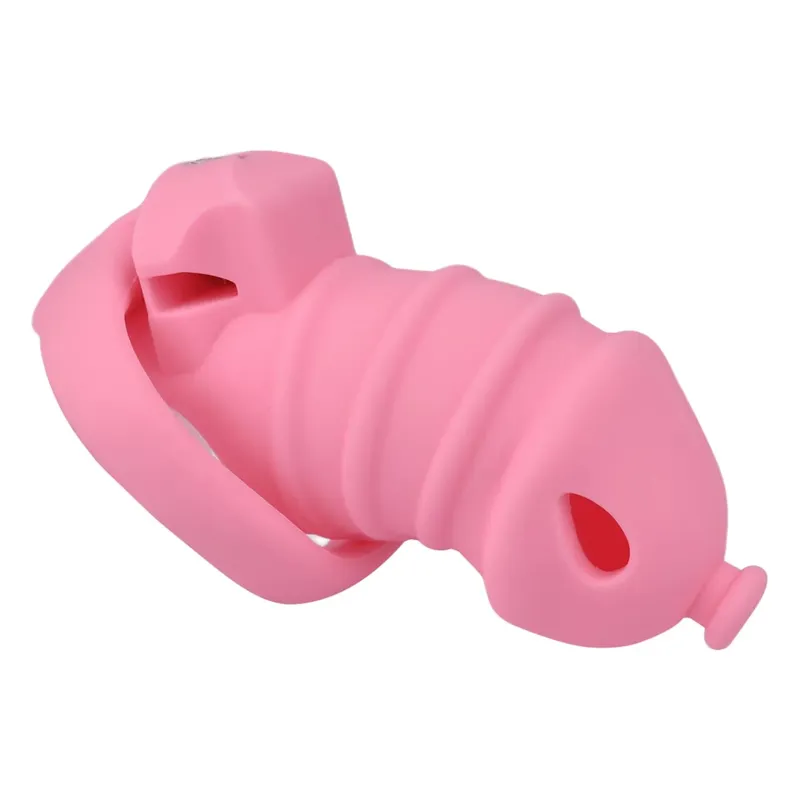 Silicone Penis Cage Male Dick Bondage Chastity Belt Dildo Lock For Cock Anti-Escape Sex Toys For Men Erotic Accessories