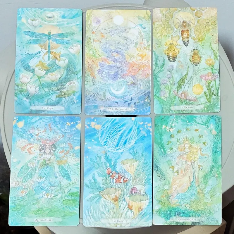 Verdance Tarot Deck in Rigid Box 78 Pcs Lyrical Nature-Inspired RWS Tarot Cards Double-embossed Cardstock 12*7cm